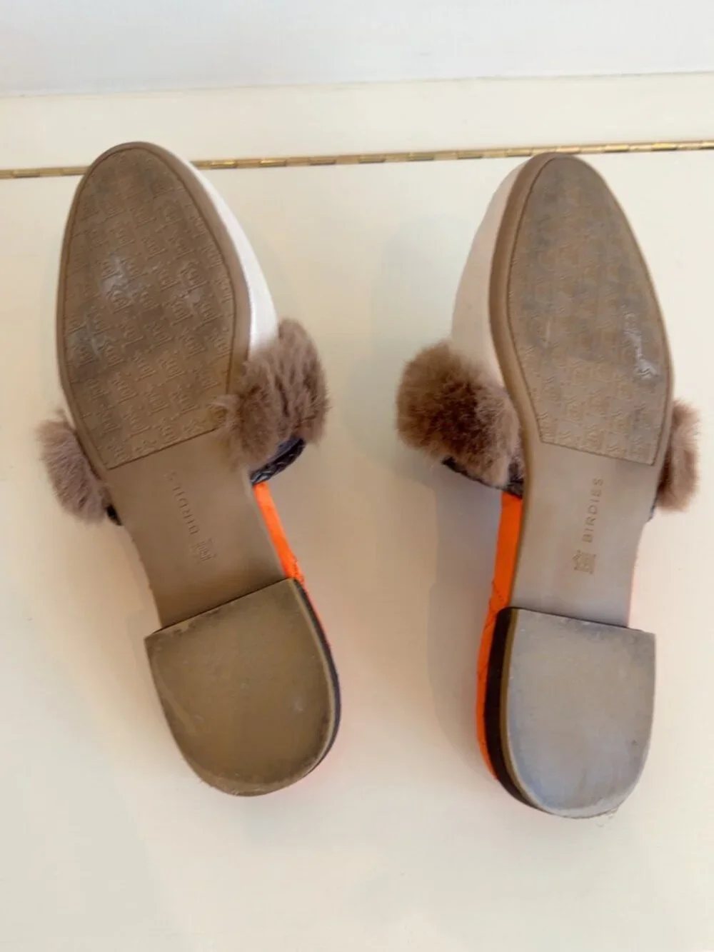 Birdies x Ken Fulk Embroidered Horse Faux Fur Mules | Women's 6